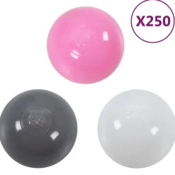 vidaXL Kinderspeeltent met 250 ballen 301x120x128 cm roze