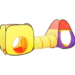 vidaXL Kinderspeeltent met 250 ballen 255x80x100 cm meerkleurig