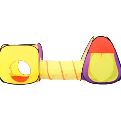vidaXL Kinderspeeltent met 250 ballen 255x80x100 cm meerkleurig