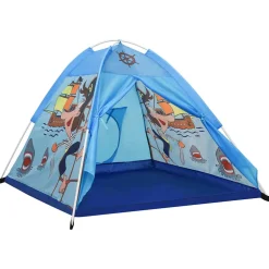 vidaXL Kinderspeeltent 102x102x82 cm blauw