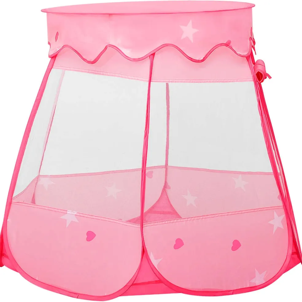 vidaXL Kinderspeeltent 102x102x82 cm roze