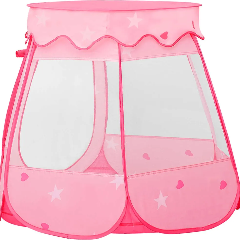 vidaXL Kinderspeeltent 102x102x82 cm roze