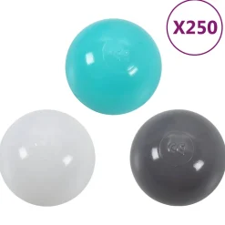 vidaXL Kinderspeeltunnel met 250 ballen 175 cm polyester groen