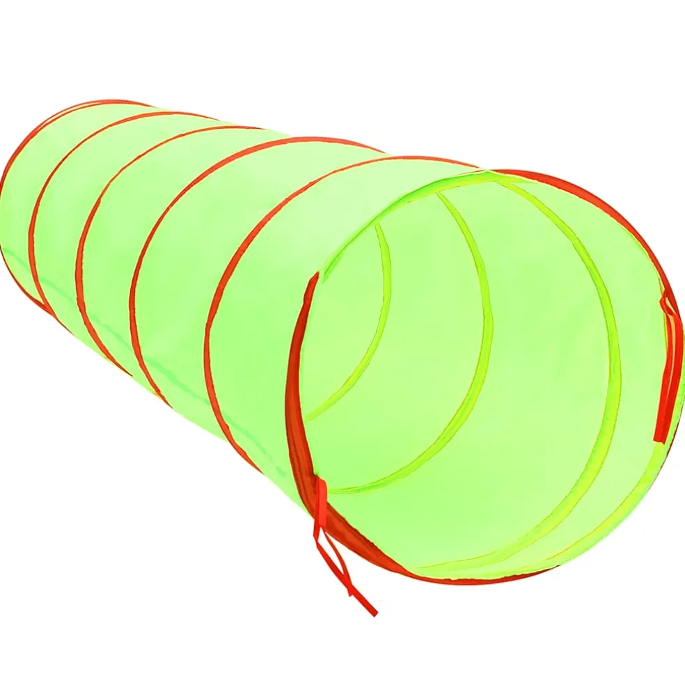 vidaXL Kinderspeeltunnel met 250 ballen 175 cm polyester groen