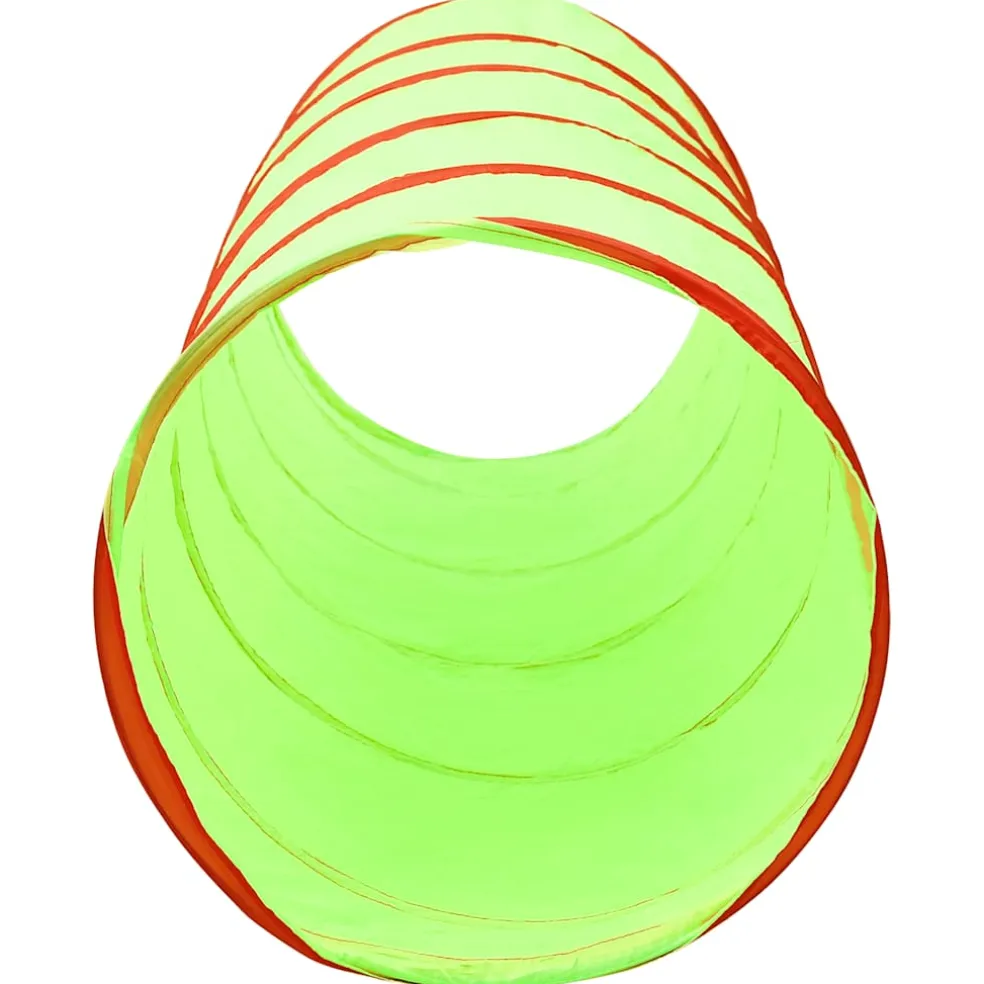 vidaXL Kinderspeeltunnel met 250 ballen 175 cm polyester groen
