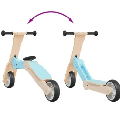 vidaXL Kinderstep 2-in-1 lichtblauw