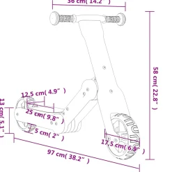 vidaXL Kinderstep 2-in-1 lichtblauw