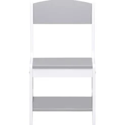 vidaXL Kindertafel met 2 stoelen MDF wit
