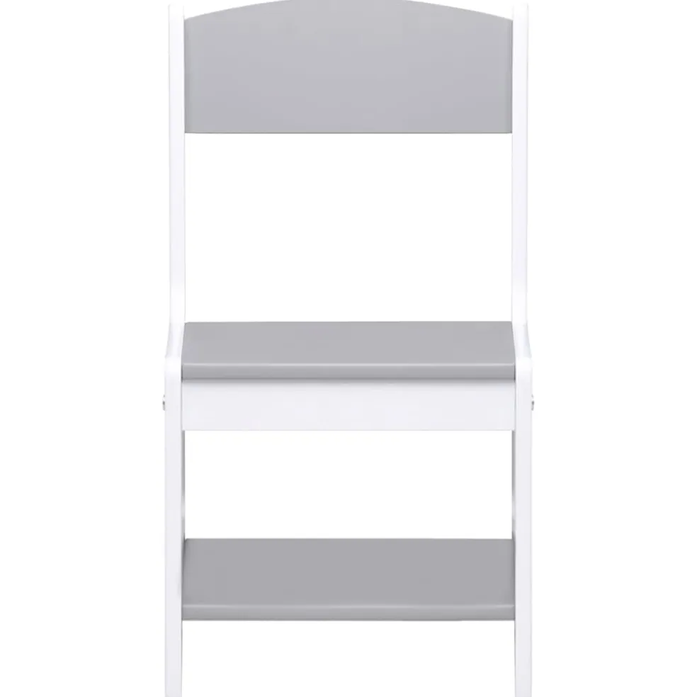vidaXL Kindertafel met 2 stoelen MDF wit