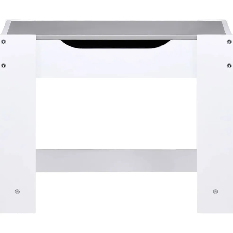 vidaXL Kindertafel met 2 stoelen MDF wit