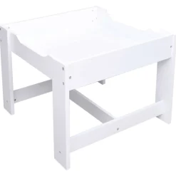 vidaXL Kindertafel met 2 stoelen MDF wit