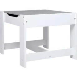 vidaXL Kindertafel met 2 stoelen MDF wit