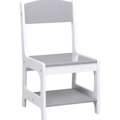 vidaXL Kindertafel met 2 stoelen MDF wit