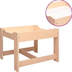 vidaXL Kindertafel met 2 stoelen MDF