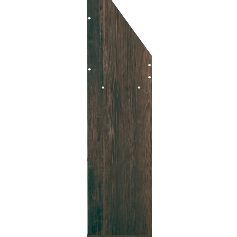 vidaXL Kindertijdschriftenrek 71x30x114 cm bewerkt hout gerookt eiken