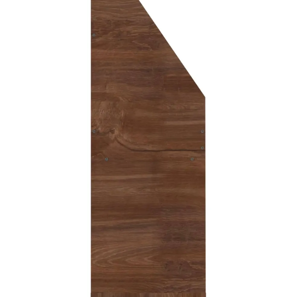 vidaXL Kindertijdschriftenrek 71x30x78,5 cm bewerkt hout bruineiken