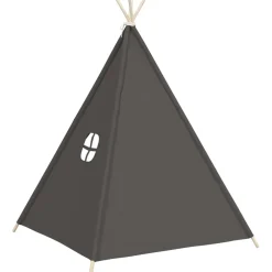 vidaXL Kindertipitent met tas 120x120x150 cm peachskin grijs