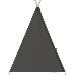 vidaXL Kindertipitent met tas 120x120x150 cm peachskin grijs