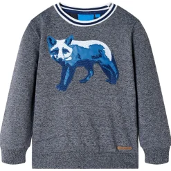 vidaXL Kindertrui 92 gemêleerd marineblauw