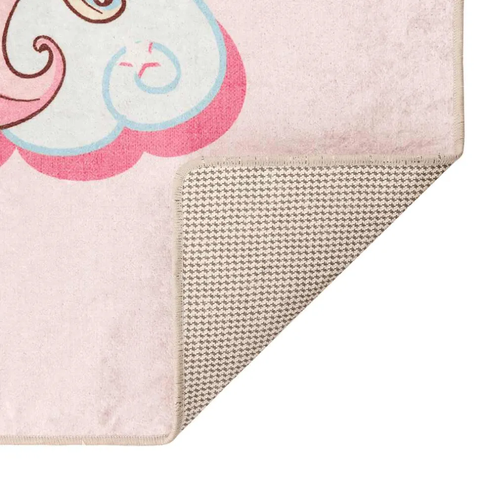 vidaXL Kindervloerkleed eenhoorn wasbaar 160x230 cm groen