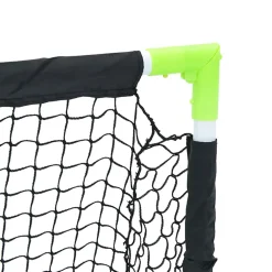 vidaXL Kindervoetbaldoel inklapbaar 90x64x64 cm zwart