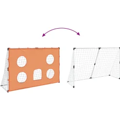 vidaXL Kindervoetbaldoel met doelmat en bal 182x62x118 cm