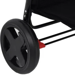 vidaXL Kinderwagen 3-in-1 staal antracietkleurig