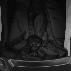 vidaXL Kinderwagen 3-in-1 staal lichtgrijs en zwart