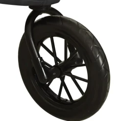 vidaXL Kinderwagen staal antracietkleurig