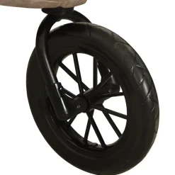 vidaXL Kinderwagen staal taupe