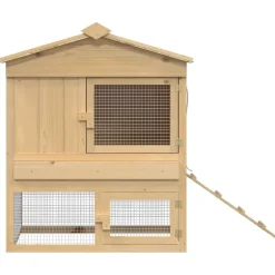 vidaXL Kippenhok Bruin 75 x 60 x 89 cm Massief grenenhout