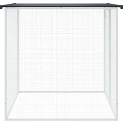 vidaXL Kippenhok met dak 103x98x90 cm gegalvaniseerd staal antraciet