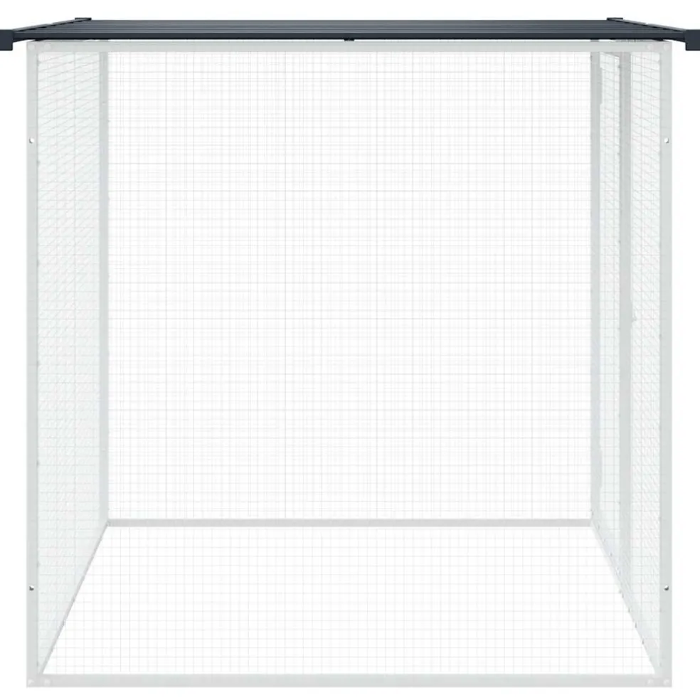 vidaXL Kippenhok met dak 103x98x90 cm gegalvaniseerd staal antraciet