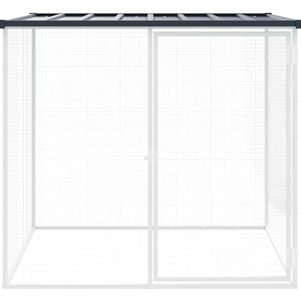 vidaXL Kippenhok met dak 103x98x90 cm gegalvaniseerd staal antraciet