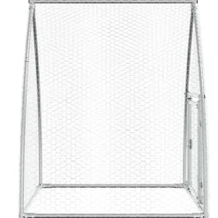 vidaXL Kippenhok 100x105x120 cm gegalvaniseerd staal zilverkleurig