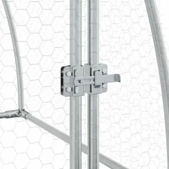 vidaXL Kippenhok 100x105x120 cm gegalvaniseerd staal zilverkleurig