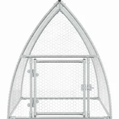 vidaXL Kippenhok 100x105x120 cm gegalvaniseerd staal zilverkleurig