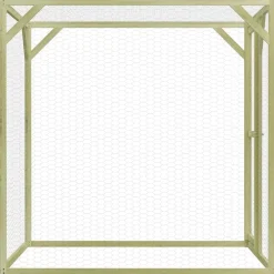 vidaXL Kippenhok 1,5x1,5x1,5 m geïmpregneerd grenenhout en staal