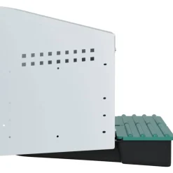 vidaXL Kippennestkast 2 compartimenten wandmontage gegalvaniseerd staal