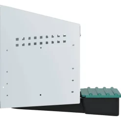 vidaXL Kippennestkast 1 compartiment wandmontage gegalvaniseerd staal
