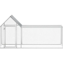 vidaXL Kippenren 3x1x1,5 m gegalvaniseerd staal