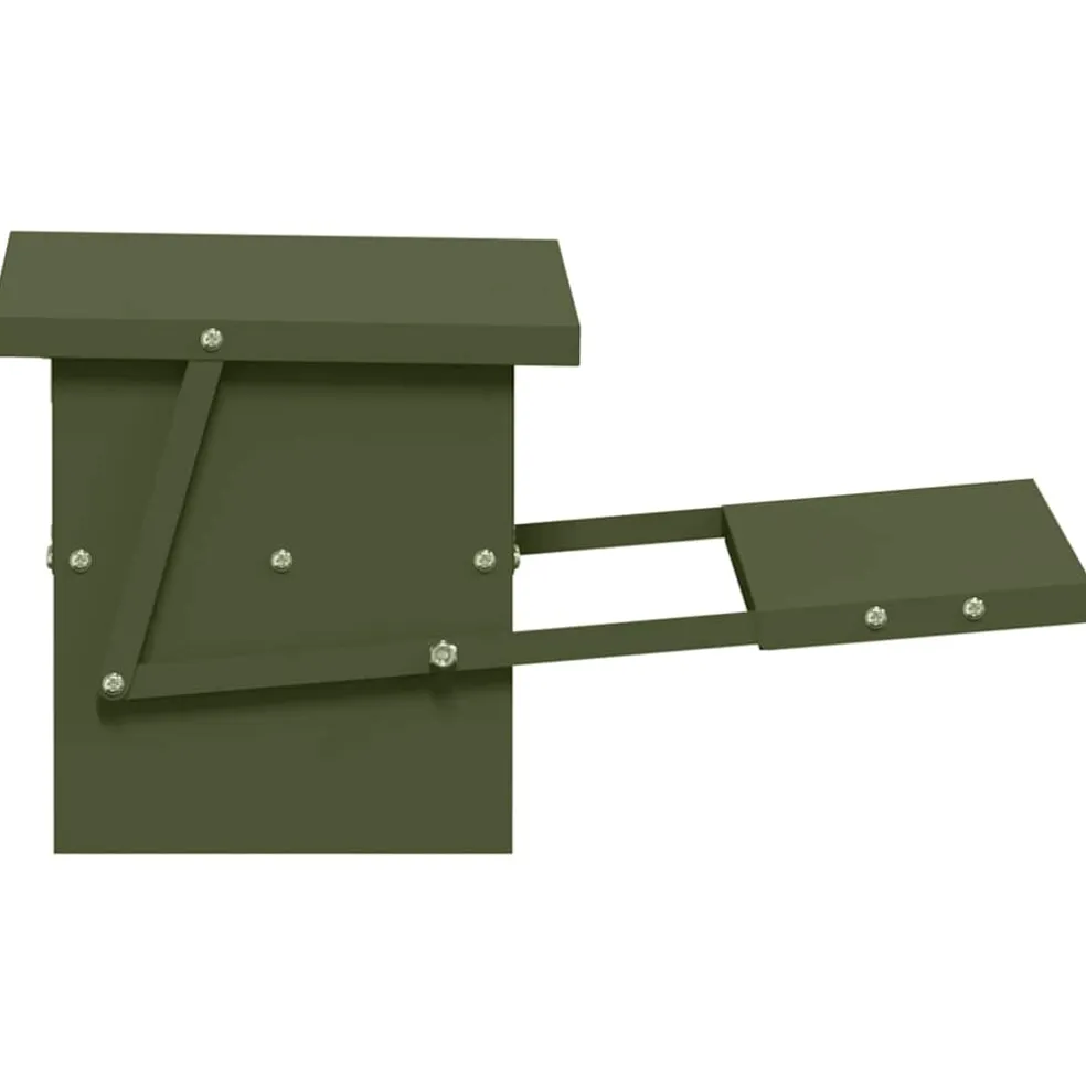 vidaXL Kippen Treadle Voeder Olijfgroen 48,5 x 39,5 x 19 cm 5 kg