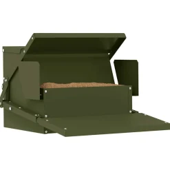 vidaXL Kippen Treadle Voeder Olijfgroen 50 x 40 x 29 cm 2 kg