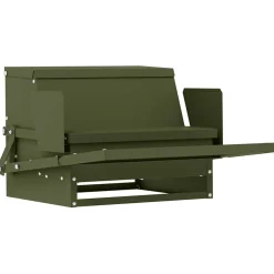 vidaXL Kippen Treadle Voeder Olijfgroen 50 x 40 x 29 cm 2 kg