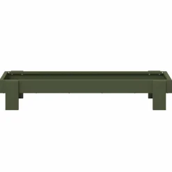 vidaXL Kippen voederbak Olijf Groen 80 x 28 x 13.5 cm