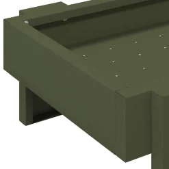 vidaXL Kippen voederbak Olijf Groen 80 x 28 x 13.5 cm