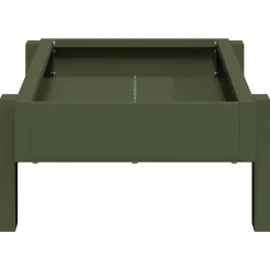 vidaXL Kippen voederbak Olijf Groen 80 x 28 x 13.5 cm