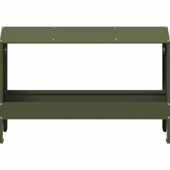 vidaXL Kippen voederbak Olijf Groen 81 x 32 x 53,5 cm