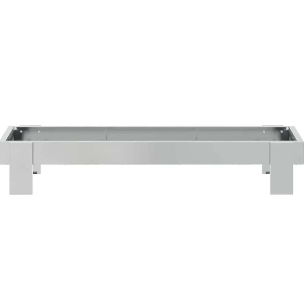 vidaXL Kippen voederbak Zilver 80 x 28 x 13.5 cm Gegalvaniseerd staal