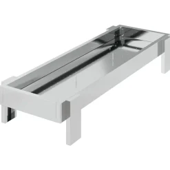 vidaXL Kippen voederbak Zilver 80 x 28 x 13.5 cm Gegalvaniseerd staal